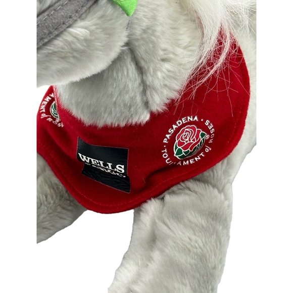 Wells Fargo Shamrock Horse Stuffed Animal Gray Pony Tournament Of Roses 2013 - Picture 2 of 6